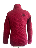 THE NORTH FACE DARK RED QUILTED JACKET SIZE S