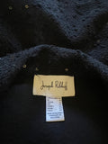 JOSEPH RIBKOFF BLACK SEQUIN TRIMMED BOUCLE JACKET SIZE 14