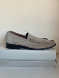 MARKS & SPENCER COLLEZIONE BEIGE SUEDE LOAFERS SIZE 8.5/42.5