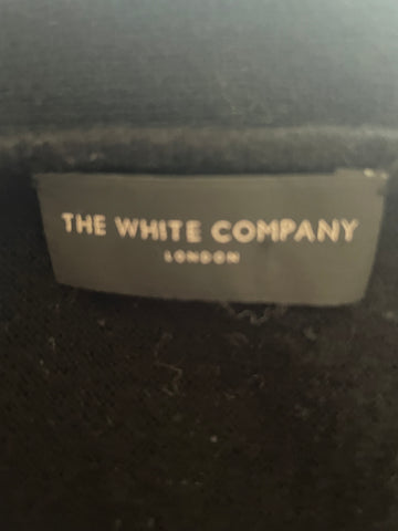 THE WHITE COMPANY BLACK WOOL MIX CAPE/PONCHO STYLE JUMPER SIZE M/L