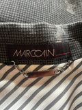 MARCCAIN GREY CHECK DOG PRINT FITTED BLAZER SIZE N5 UK 16