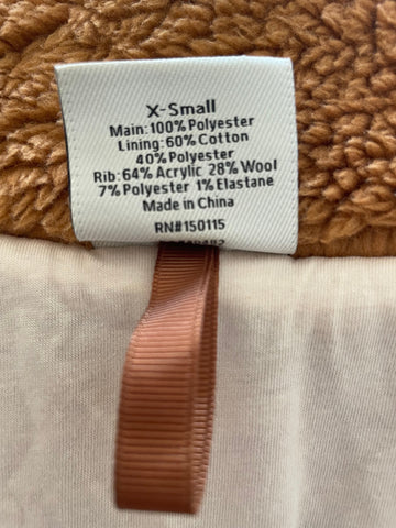 VARLEY CAFÉ SPICE BALTER RELAXED SHERPA GILET SIZE XS