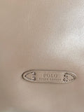 BRAND NEW RALPH LAUREN POLO CAFE AU LAIT LEATHER TOTE/SHOULDER BAG