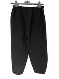 SAHARA BLACK BARREL LEG TROUSERS SIZE M