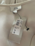 BRAND NEW RIVER ISLAND CREAM BELTED WRAP STYLE DRESS SIZE 10