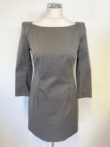 BRAND NEW FRENCH CONNECTION GREY WOOL MIX MINI DRESS SIZE 10