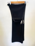 WHISTLES BLACK TUXEDO TAILORED WIDE LEG TROUSER SUIT SIZE 16