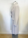 GINA BACCONI LIGHT GREY CAP SLEEVE DRESS & JACKET SPECIAL OCCASION SUIT SIZE 14