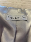 GINA BACCONI LIGHT GREY CAP SLEEVE DRESS & JACKET SPECIAL OCCASION SUIT SIZE 14