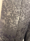REISS DAHLIA BLACK SATIN PRINT SPECIAL OCCASION TAILORED JACKET SIZE 4
