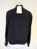 BRAND NEW TOMMY HILFIGER DARK BLUE & WHITE COLOUR BLOCK TWILL BOMBER JACKET & JOGGER PANTS SET SIZE 6/8