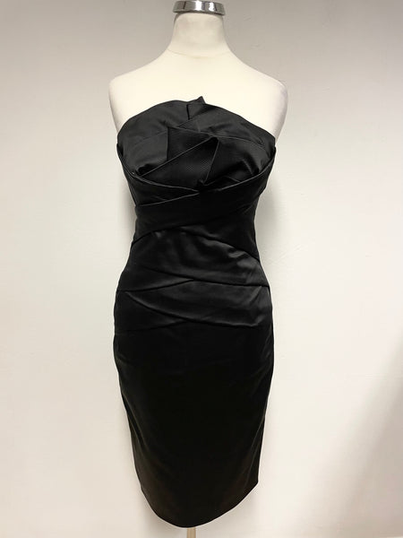 BRAND NEW COAST BLACK STRAPLESS SPECIAL OCCASION PENCIL DRESS SIZE 6