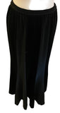 FRANK USHER BLACK VELVET A-LINE LONG EVENING SKIRT SIZE 38 UK 10