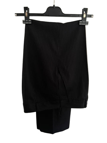 L.K BENNETT CHARCOAL PINSTRIPE TAILORED TROUSERS SUIT  SIZE 14