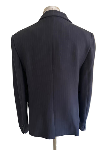 BRAND NEW LK BENNETT ROSANNE SLOANE BLUE PINSTRIPE TAILORED TROUSERS SUIT SIZE 14