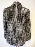 BRAND NEW EASTEX BLACK & GREY TWEED LONG SLEEVED JACKET SIZE 12