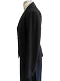 HUGO BOSS VIRGIN WOOL BLACK TAILORED JACKET SKIRT & TROUSER SUIT SIZE 12,14 & 16