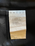 HUGO BOSS VIRGIN WOOL BLACK TAILORED JACKET SKIRT & TROUSER SUIT SIZE 12,14 & 16