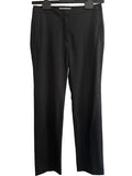 LK BENNETT WOOL DARK GREY STRAIGHT LEG TROUSERS  SIZE 8