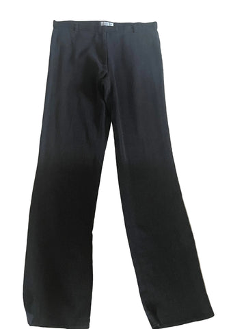 JIGSAW CHARCOAL GREY WOOL BLEND STRAIGHT LEG TROUSERS SIZE 14