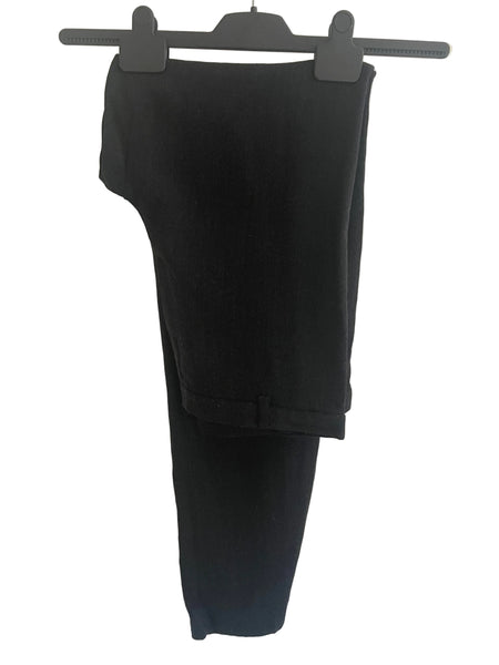 LK BENNETT WOOL DARK GREY STRAIGHT LEG TROUSERS  SIZE 8