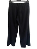 WHISTLES BLACK WIDE LEG TROUSERS SIZE 12