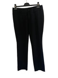ALL SAINTS BALHAM BLACK 100% WOOL STRAIGHT LEG TROUSERS SIZE 12