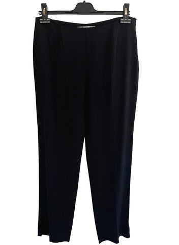 MARELLA BLACK STRAIGHT LEG TROUSERS SIZE 14