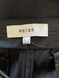 REISS RUBY BLACK TAPERED LEG TROUSERS SIZE 8