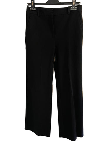 REISS JOANNE BLACK WIDE LEG TROUSERS SIZE 10