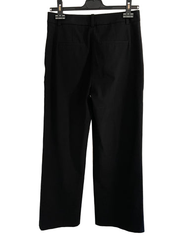 REISS JOANNE BLACK WIDE LEG TROUSERS SIZE 10
