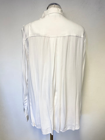 THE WHITE COMPANY WHITE LONG SLEEVED SHIRT SIZE 14