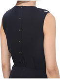 REISS ASTI NAVY BLUE SLEEVELESS PENCIL DRESS SIZE 10