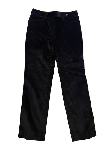 DOLCE & GABBANA NAVY BLUE CORDUROY TAPERED LEG TROUSERS SIZE 42 UK 10
