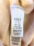 MARKS & SPENCER BLUSH PINK 100% CASHMERE LONG SLEEVED JUMPER SIZE 12