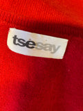 TSESAY RED 100% CASHMERE SLEEVELESS KNIT VEST TOP SIZE M