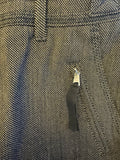 MARCCAIN BLACK & BROWN PIN SPOT WOOL STRAIGHT LEG TROUSERS SIZE N1 UK 8