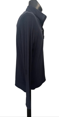 CREW CLOTHING COMPANY 100% COTTON NAVY BLUE POLO SHIRT  SIZE S