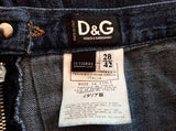 Dolce & Gabbana Dark Blue Denim Flippy Skirt Size 42 UK 12/14