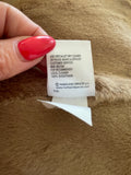MARKS & SPENCER 100% SHEEPSKIN CAMEL (VANILLA ) GILET SIZE M