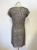 MINT VELVET METALLIC CAP SLEEVE SPECIAL OCCASION  DRESS SIZE 10