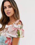 BRAND NEW TED BAKER SAYGE FLORAL PRINT BEACH COVER UP DRESS SIZE M