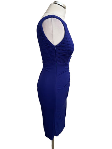 KAREN MILLEN ROYAL BLUE SLEEVELESS SPECIAL OCCASION DRESS  SIZE 10