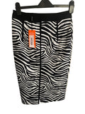 BRAND NEW KAREN MILLEN ZEBRA PRINT PENCIL SKIRT SIZE 10