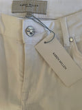 BRAND NEW KAREN MILLEN WHITE TAPERED LEG ANKLE ZIPPED JEANS  SIZE 10