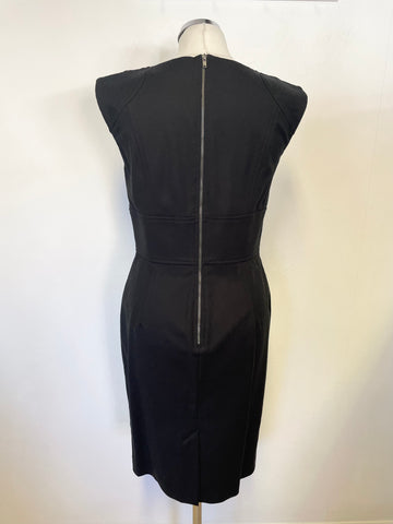 BRAND NEW FRENCH CONNECTION BLACK SLEEVELESS PENCIL DRESS SIZE 12
