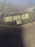COAST BLACK SHORT SLEEVED MINI DRESS SIZE 12