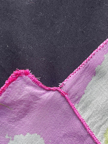 JEAN PAUL GAULTIER 100% SILK MULTICOLOURED PORTRAIT PRINT BIAS CUT MIDI DRESS SIZE 12