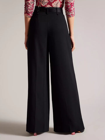 BRAND NEW TED BAKER ELIZIE BLACK WIDE LEG TROUSERS SIZE 2 UK 10