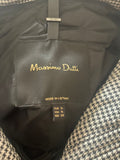 MASSIMO DUTTI BLACK & WHITE CHECK LIGHTLY PADDED JACKET SIZE XL